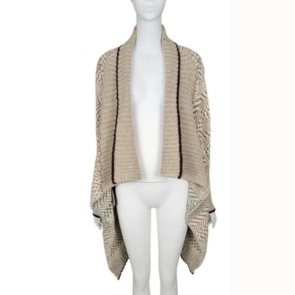 Yigal Azrouel Alpaca Cardigan Chunky Knit Open Front Pockets M